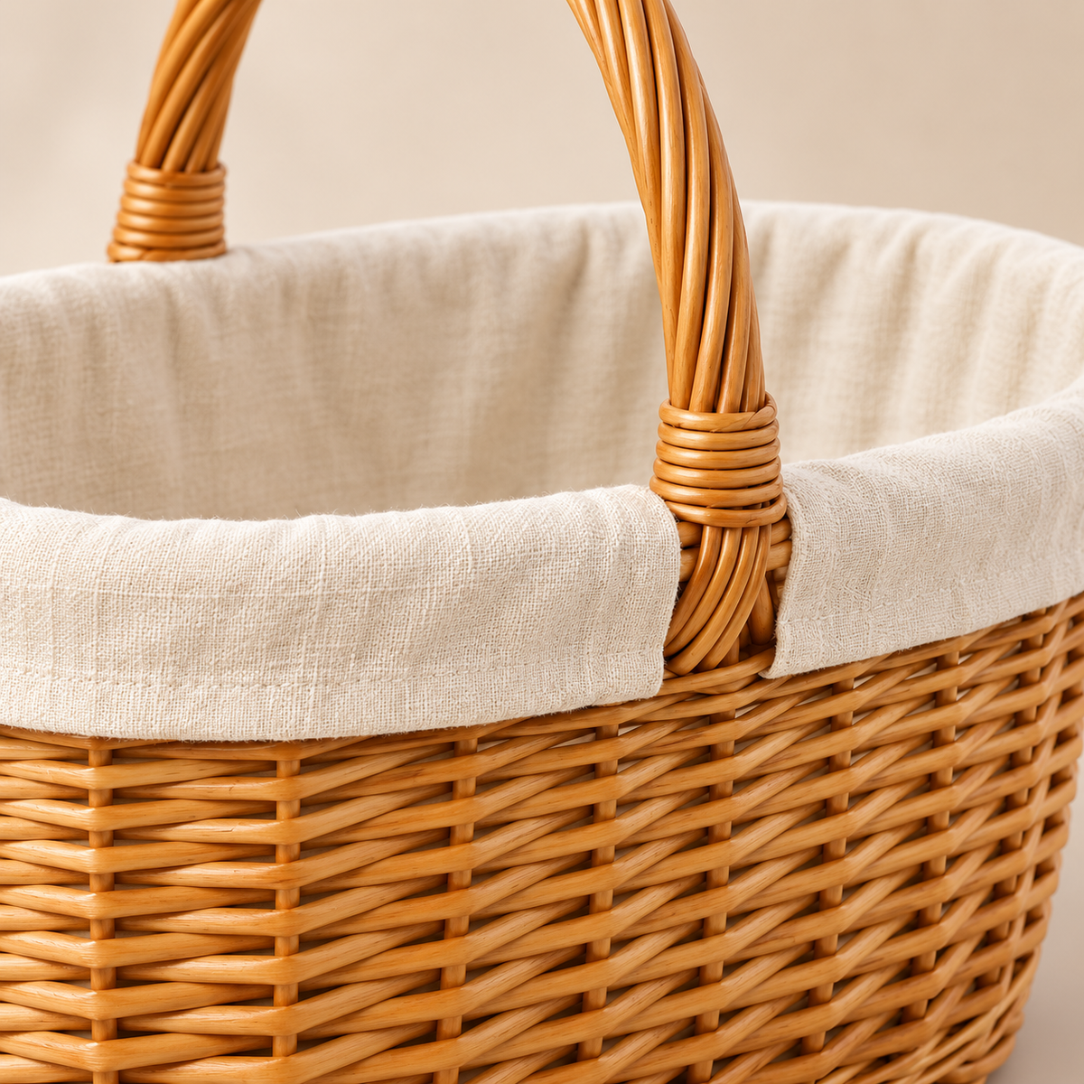 Orchard Gathering Basket garden scene and product details