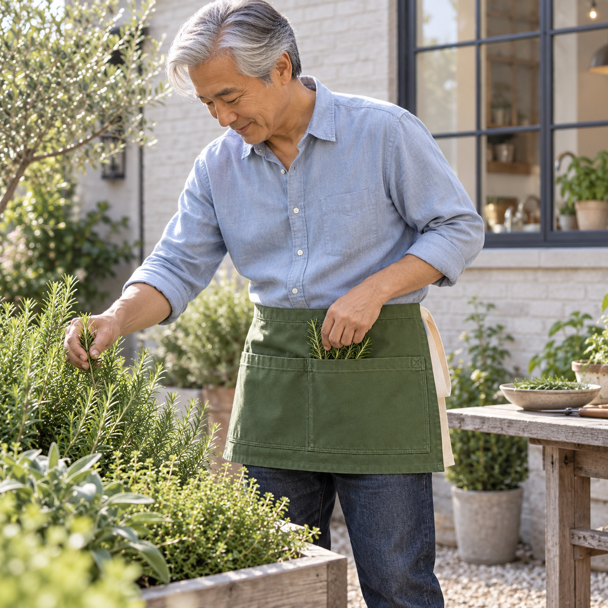 Garden harvest accessory lifestyle scene